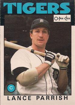 1986 O-Pee-Chee Baseball Cards 147     Lance Parrish